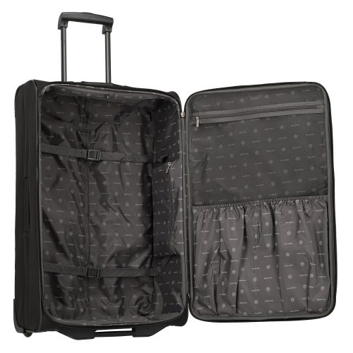 Travelite ORLANDO L Fekete 2W 2 kerekű nagy bőrönd