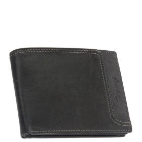 GIULTIERI SDI120 Fekete bőr férfi pénztáca