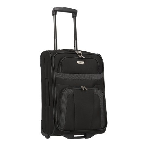 Travelite ORLANDO M Fekete 2W 2 kerekű közepes bőrönd