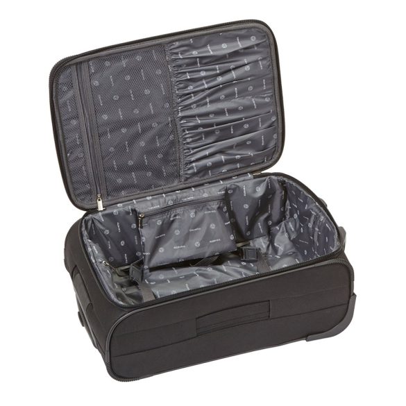 Bőrönd TRAVELITE Orlando S fekete 2 kerekű kabin méret
