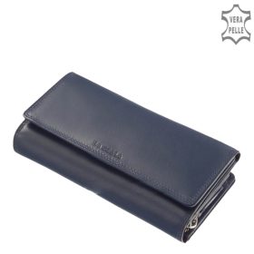 La Scala DN452 kék női bőr pénztárca 