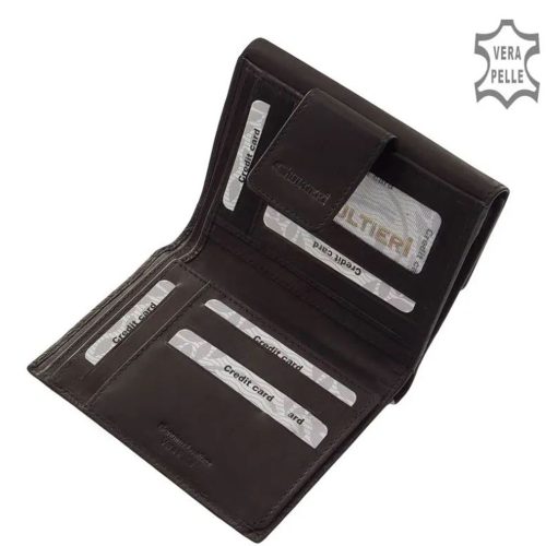  Giultieri SCV 121 fekete virágos bőr női pénztárca