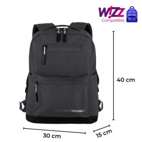 TRAVELITE Kick Off antracit közepes hátizsák