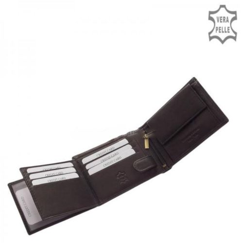 Pénztárca CORVO BIANCO MCB1021 Fekete bőr férfi