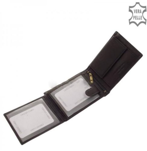 Pénztárca CORVO BIANCO MCB1021 Fekete bőr férfi