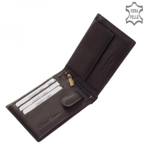 Pénztárca CORVO BIANCO MCB1021 Fekete bőr férfi