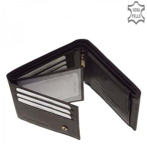 Pénztárca CORVO BIANCO MCB1021 Fekete bőr férfi