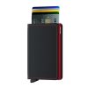 SECRID Slimwallet Matte Fekete-Piros kicsi kártyatartós pénztárca