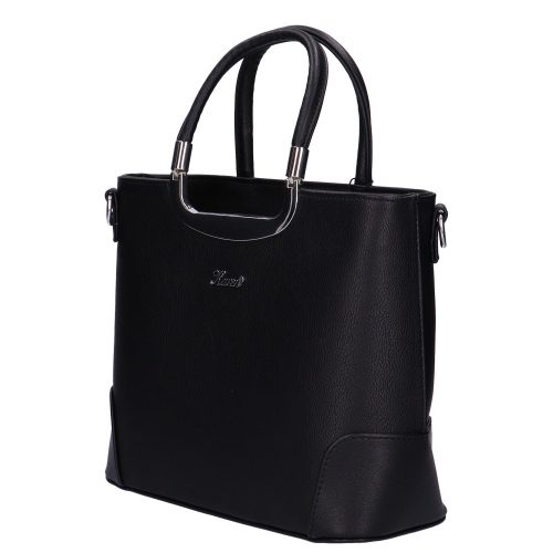 Karen 1491 bis fekete rostbőr női táska