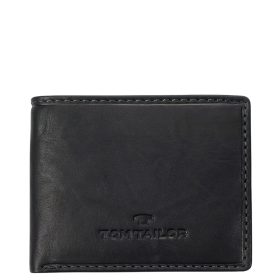 TOM TAILOR 14200-60 Fekete bőr férfi pénztárca