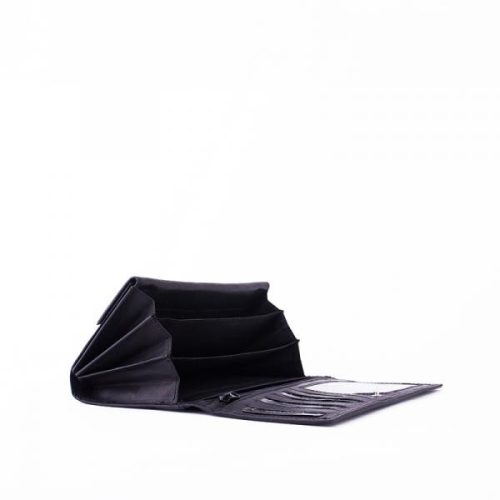 Sylvia Belmonte ADC09 fekete bőr női pénztárca