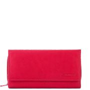   La Scala ADC-34 piros hátul kártyatartós bőr női pénztárca