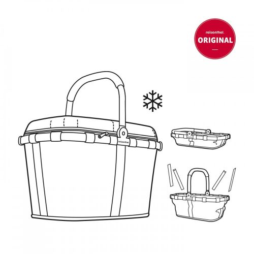 Bevásárló kosár REISENTHEL carrybag iso piros hűtőtáska BT3004