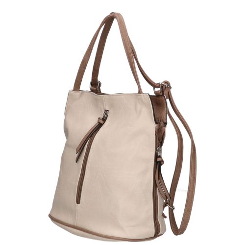 Hernan Bag HB0212 bézs drapp női hátizsák és válltáska