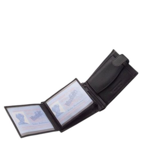 Pénztárca La Scala DBO-48 Fekete bőr férfi