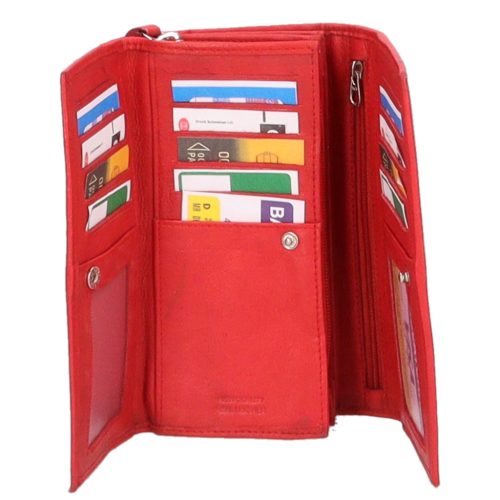 VK 10 piros női pénztárca