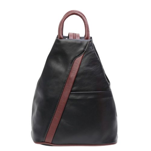 Hátizsák OLASZ BŐR 136 Fekete-barna