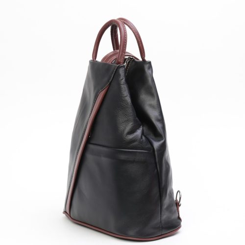 Hátizsák OLASZ BŐR 136 Fekete-barna