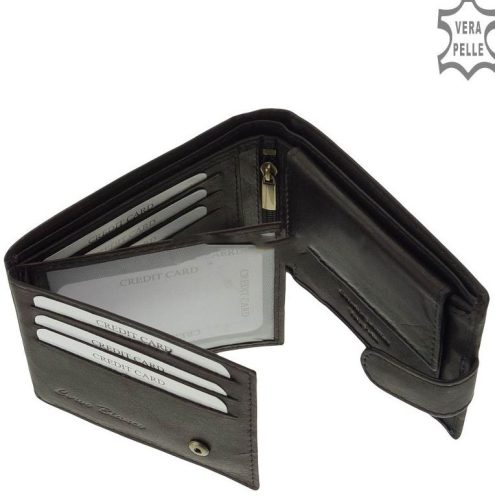 Pénztárca CORVO BIANCO MCB102/T Fekete bőr férfi
