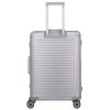 Travelite Next M ezüst 4 kerekű közepes méretű bőrönd 