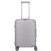 Travelite Next S ezüst 4 kerekű kabin méretű bőrönd 