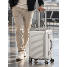 Travelite Next S ezüst 4 kerekű kabin méretű bőrönd 