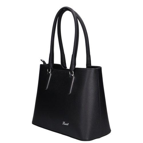 Karen 1405 fekete rostbőr női válltáska