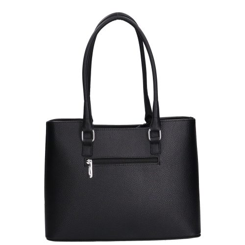 Karen 1405 fekete rostbőr női válltáska