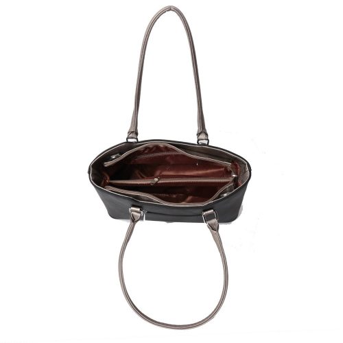 Karen 1405 fekete rostbőr női válltáska