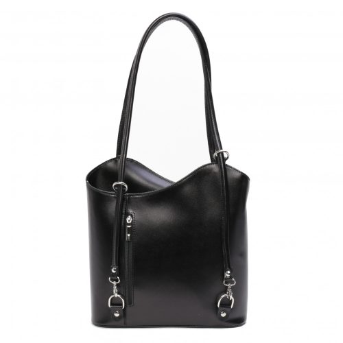 Táska OLASZ BŐR 238 Fekete Válltáska/Hátizsák