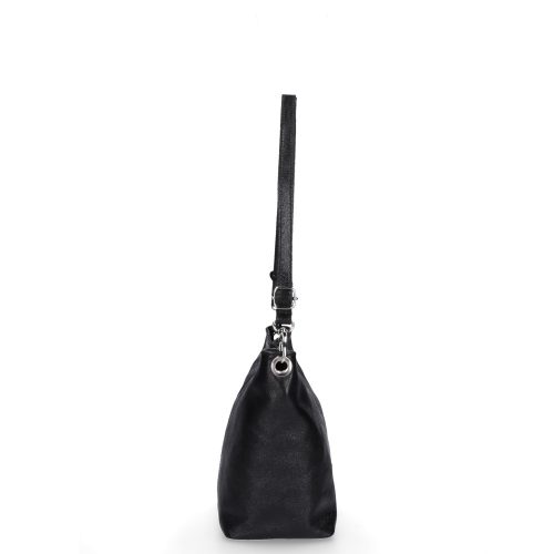 Táska Olasz bőr 003 Fekete fényes női