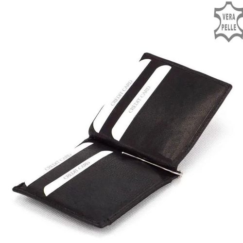 Pénztárca La Scala DG-91 Fekete bőr 