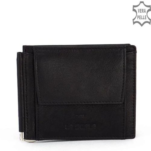 Pénztárca La Scala DG-91 Fekete bőr 