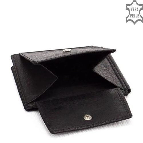 Pénztárca La Scala DG-91 Fekete bőr 