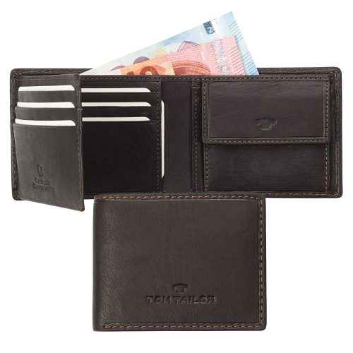 Pénztárca TOM TAILOR 14200-29 Barna bőr férfi