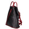 Olasz bőr 1360 fekete piros hátizsák