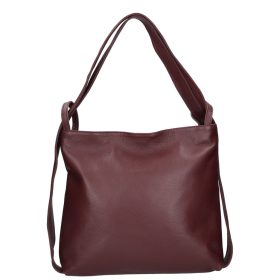 Olasz bőr 5555 bordó válltáska és hátizsák