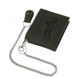 Pénztárca A1MR1021 Fekete bőr férfi motoros