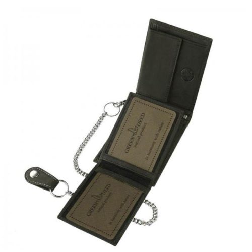 Pénztárca A1MR1021 Fekete bőr férfi motoros