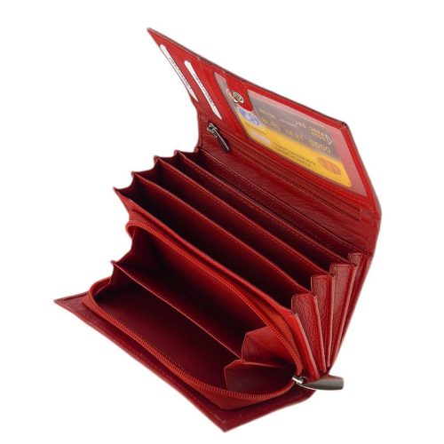 Pénztárca La Scala DCO-100 Piros bőr