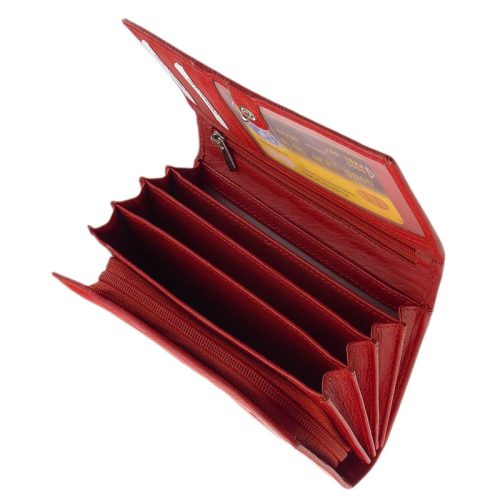 Pénztárca La Scala DCO-100 Piros bőr