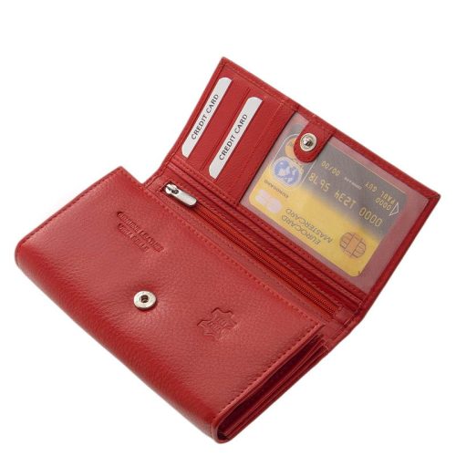 Pénztárca La Scala DCO-100 Piros bőr