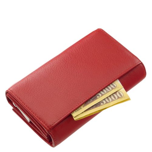 Pénztárca La Scala DCO-100 Piros bőr