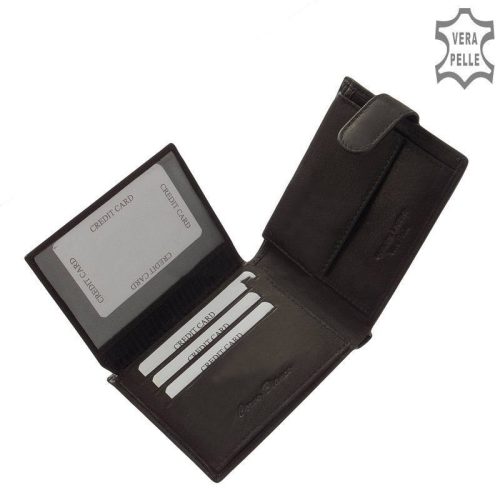 Corvo Bianco MCB1027/T fekete bőr férfi pénztárca 