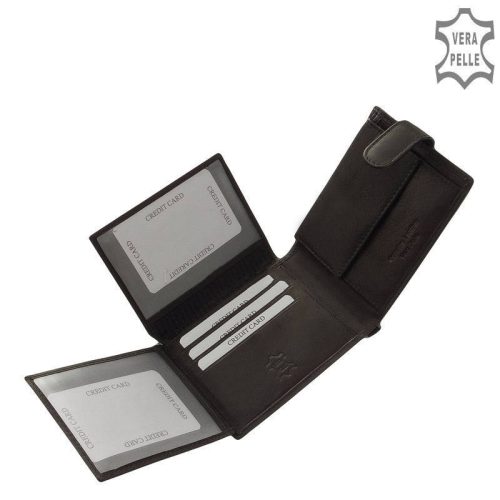Corvo Bianco MCB1027/T fekete bőr férfi pénztárca 