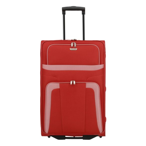 Bőrönd TRAVELITE Orlando L piros 2 kerekű nagy méret