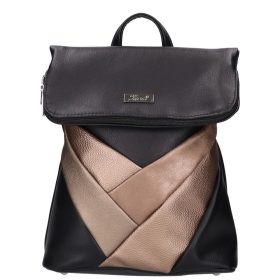 Karen D 390 fekete bronz rostbőr női hátizsák