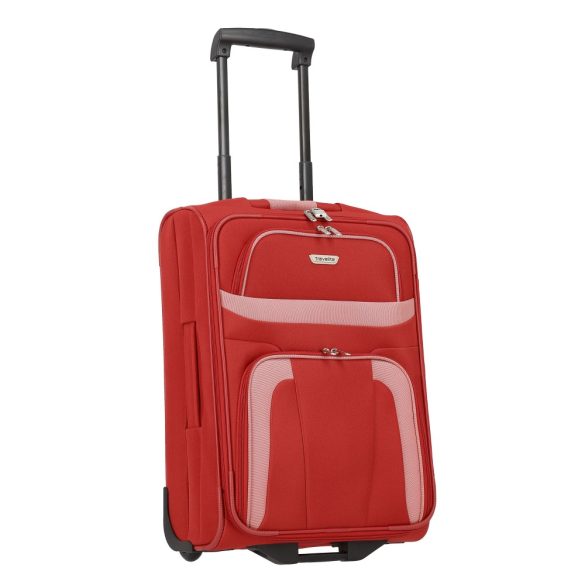 Bőrönd TRAVELITE Orlando S piros 2 kerekű kabin méret