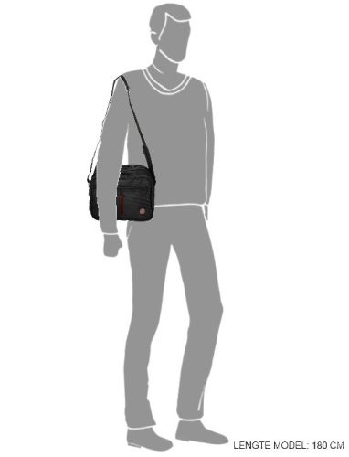 Oldaltáska ENRICO BENETTI Cornell 47147 Fekete Férfi