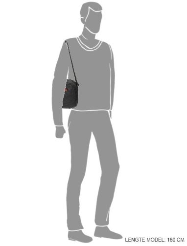 Oldaltáska ENRICO BENETTI Cornell 47137 001 Fekete Férfi 